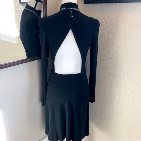 Forever 21 Open Back Mock Neck Long Sleeve Dress - Picture 4 of 8